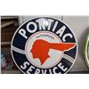 Image 1 : *Pontiac Service Fantasy Porcelain Sign (Double Sided 30")