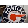 Image 4 : *Pontiac Service Fantasy Porcelain Sign (Double Sided 30")