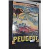 Image 1 : Reproduction Tin Peugot Sign