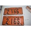 Image 1 : Pair of 1950 Saskatchewan License Plates