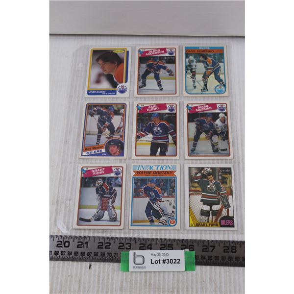 1980's Vintage Oilers OPC Cards