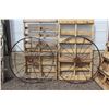 Image 1 : (2) Steel Vintage Wheels 54 Inches in Diameter