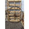 Image 2 : (2) Steel Vintage Wheels 54 Inches in Diameter