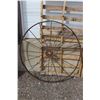 Image 3 : (2) Steel Vintage Wheels 54 Inches in Diameter