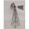 Image 3 : Vintage Galvanized Steel Miniature Farm Windmill 17"