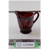 Image 1 : Ruby Red Creamer w/ Silver Overlay