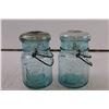 Image 2 : (2) Perfect Seal Glass Jars