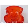 Image 3 : Orange Glass Art Vase