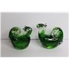 Image 4 : Green Glass Art Squirrels