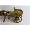 Image 3 : Brass Horse & Wagon