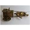 Image 4 : Brass Horse & Wagon