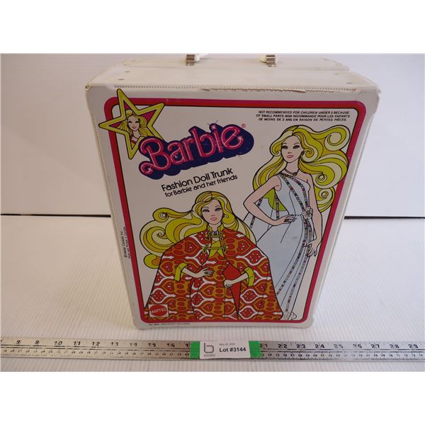 Vintage Barbie Doll Trunk-Including Some Barbies and some Accessories