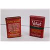 Image 4 : (2) Pocket Tobacco Tins (Velvet and Prince Albert)
