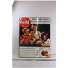 Image 1 : *Coca-Cola Advertisement on Hard Backed Wall Hanging (25.5x29.75)