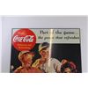Image 2 : *Coca-Cola Advertisement on Hard Backed Wall Hanging (25.5x29.75)