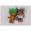Image 2 : (9) Vintage Troll Dolls