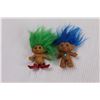 Image 3 : (9) Vintage Troll Dolls