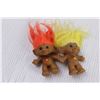 Image 4 : (9) Vintage Troll Dolls