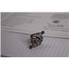 Image 2 : ^14K White Gold Plated .925 Silver Tourmaline ,Garnet, and Tanzanite Ring (Size 7.5--w/Certificate o