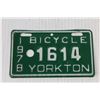 Image 3 : 1978 Yorkton Bicycle Licence Plate