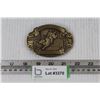 Image 1 : Solid Brass - Western Rodeo Belt Buckle