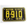 Image 3 : Motorcycle Plate P.E.I. 1976