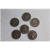 Image 4 : (6) 1973 Canadian 25 Cent Coins (Mounty Coins)