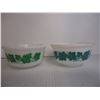 Image 4 : (3) Hazel Atlas Green Ivy Bowl
