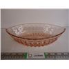 Image 1 : Windsor Depression Pink Glass Bowl