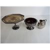 Image 3 : (3) Silver Plated?? assorted pieces