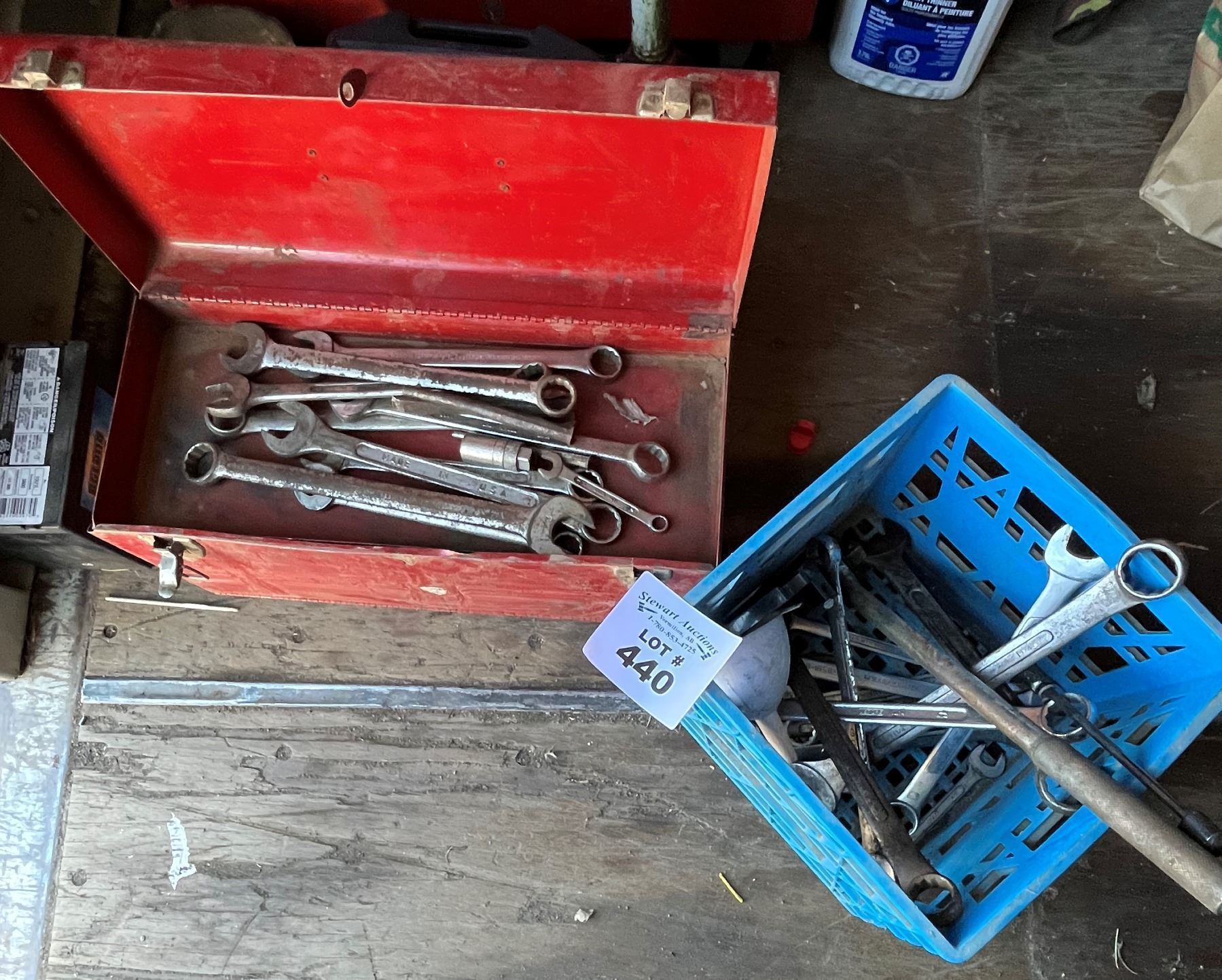 Tool box & wrenches
