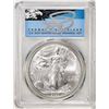 Image 1 : 2020 $1 American Silver Eagle Coin PCGS MS70 First Day Of Issue Cleveland Signature