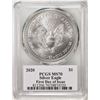 Image 2 : 2020 $1 American Silver Eagle Coin PCGS MS70 First Day Of Issue Cleveland Signature