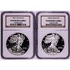 Image 1 : Lot of 1987-1988 $1 Proof American Silver Eagle Coins NGC PF69 Ultra Cameo