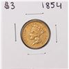Image 1 : 1854 $3 Indian Princess Head Gold Coin