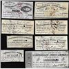 Image 1 : Lot of (8) Assorted 1861-1863 Confederate States of America Bond Coupons