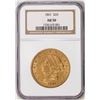 Image 1 : 1861 $20 Liberty Head Double Eagle Gold Coin NGC AU50