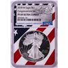 Image 1 : 2018-W $1 Proof American Silver Eagle Coin NGC PF69 Ultra Cameo Congratulations Flag