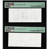 Image 2 : Set of Giori Test Note Washington & Lincoln Memorial PMG Superb Gem Unc 67EPQ