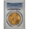 Image 1 : 1895 $20 Liberty Head Double Eagle Gold Coin PCGS MS61