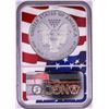 Image 2 : 2019-W $1 Proof American Silver Eagle Coin NGC PF70 Ultra Cameo Congratulations Flag