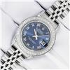 Image 2 : Rolex Ladies Stainless Steel Blue Roman Diamond Datejust Wristwatch