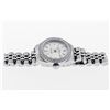 Image 6 : Rolex Ladies Stainless Steel Silver Index Diamond Datejust Wristwatch