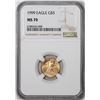 Image 1 : 1999 $5 American Gold Eagle Coin NGC MS70