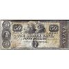 Image 1 : 1800's $50 The Sussex Bank Newton, NJ Obsolete Note