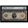 Image 1 : 1914 $5 Federal Reserve Note Chicago Red Seal Fr.838b PMG 10 Very Good