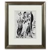 Image 1 : Chagall (1887-1985) "Les Saltimbanques" Print Lithograph On Paper