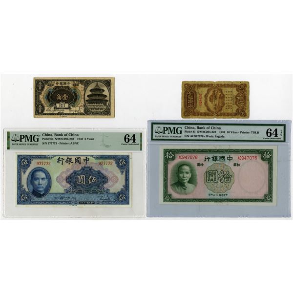 Bank of China, 1918 to 1940, Group of Issued Banknotes