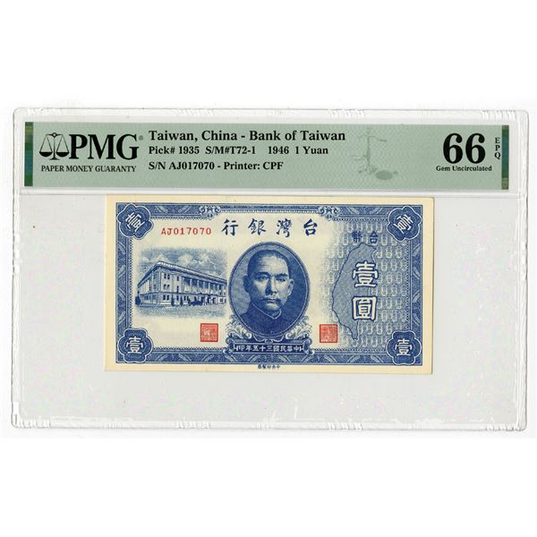 Bank of Taiwan, 1946, Issued Banknote