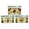 Image 1 : Hungary, Finance Ministry, ND (1852) Remainder Banknote Trio